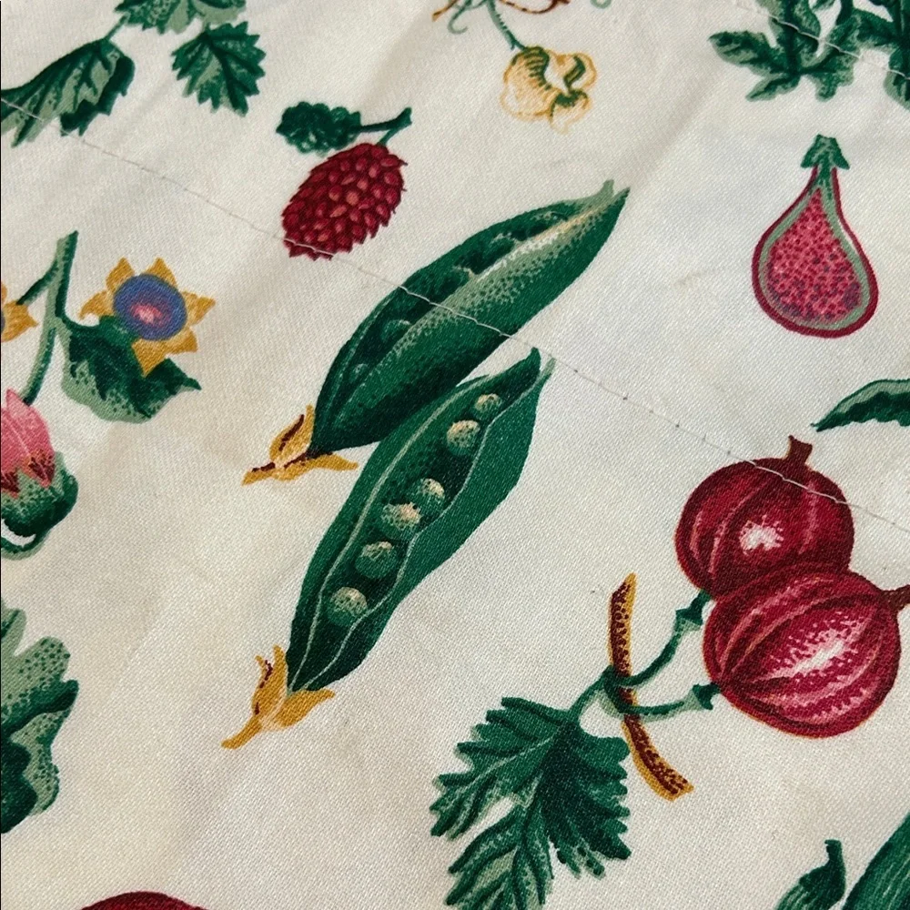 Waverly Valances Panel Vegetables 16”X 77" Vintage Cottage Core Off White - Picture 9 of 9